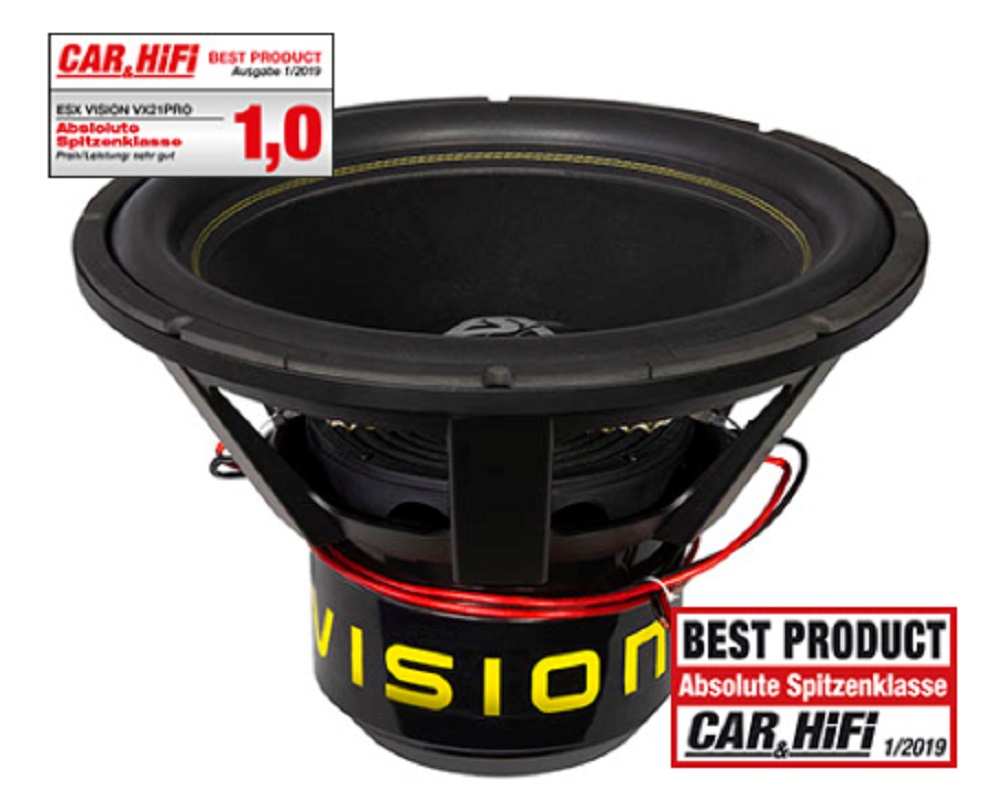 ESX VX-21 PRO VISION Premium Xtreme Woofer 53 cm (21”) SPL Subwoofer 12000 Watt