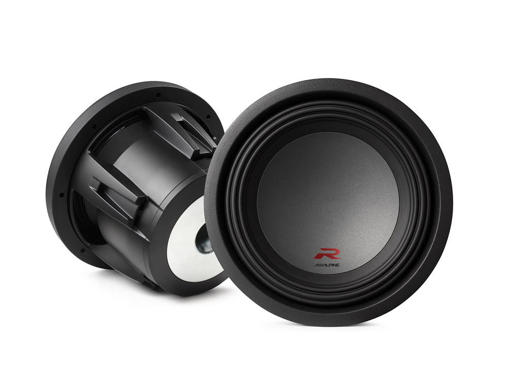 Alpine R-W10D4 25 cm (10-Zoll) Type-R Subwoofer (4Ω + 4Ω) 2250 Watt