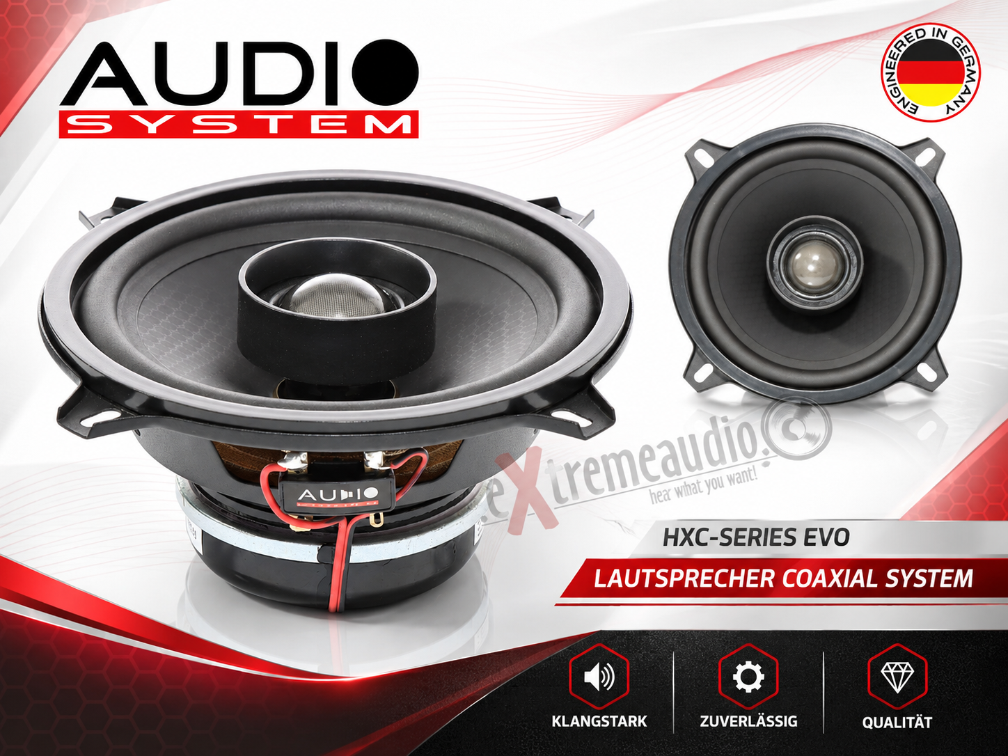 Audio System HXC130 EVO3 13 cm (5.25") 2-Wege Koaxial Lautsprecher - 1 Paar