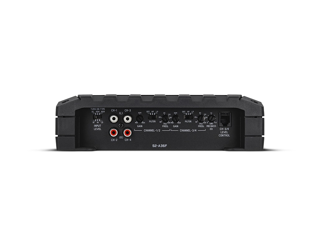 Alpine S2-A36F S-Series 4-Kanal Verstärker RMS Leistung 4 x 90 Watt