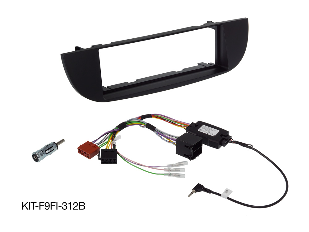 Alpine Kit-F9Fi-312B Radio Einbauset für Fiat 500 Typ 312, Abarth 500