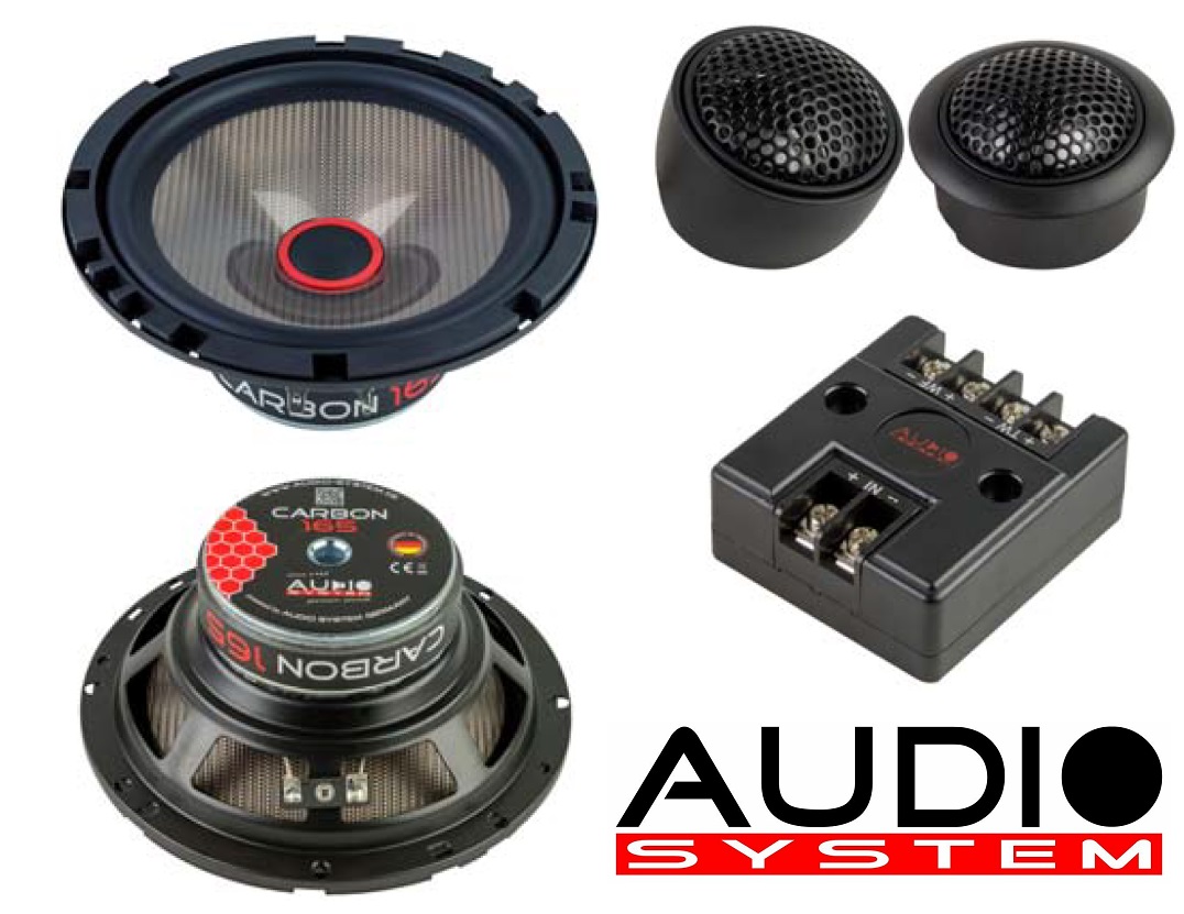 Audio System CARBON 165 Lautsprecher 16,5cm 2-Wege Compo Speaker System - SET