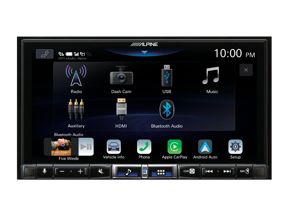 Alpine iLX-705DM 2-DIN Autoradio, Digital Media Station mit 7-Zoll-Touchscreen, DAB+, Apple CarPlay und Android Auto