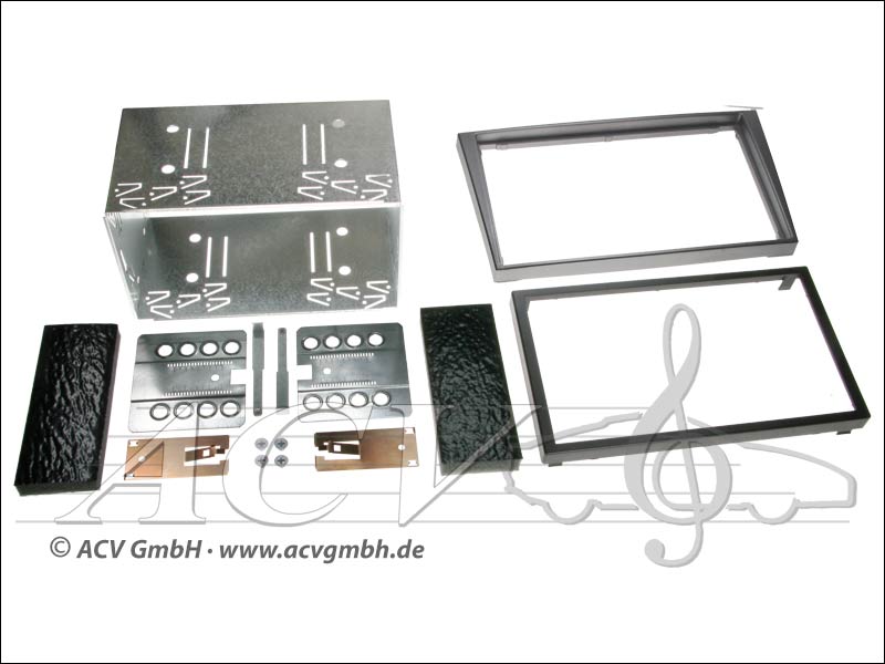 installation Double-DIN kit tactile caoutchouc Opel 2000 -> Couleur: anthracite 