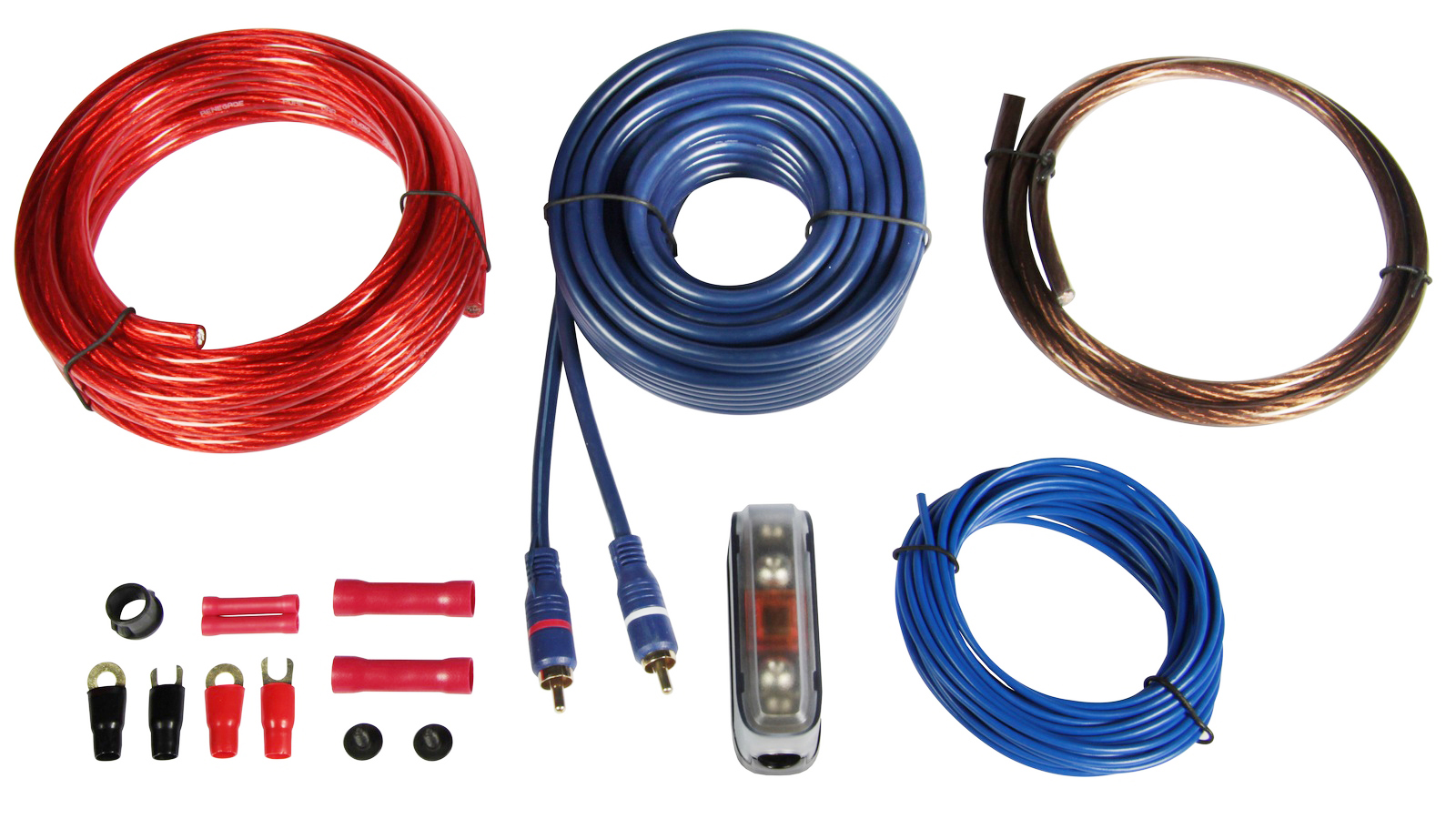 Autotek AWK10 Verstärker Installations Kit Einbau Verstärker Anschluß Set 10 mm²   