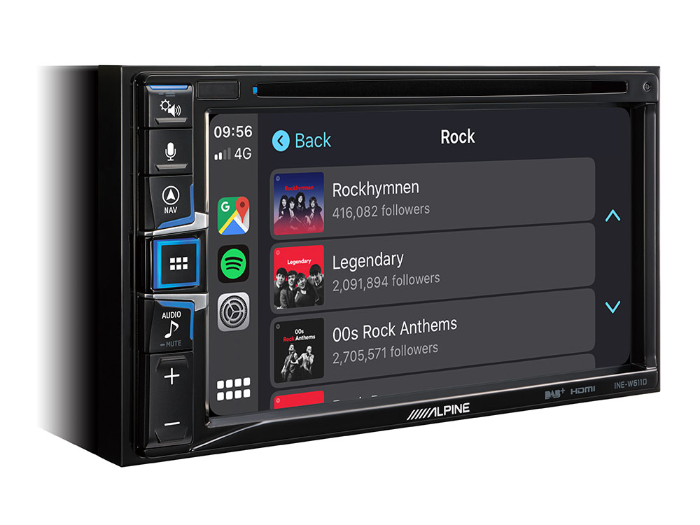 Alpine INE-W611DU8 2-DIN Autoradio Navigationssystem kompatibel mit Fiat Ducato III Version 8 2022 ->