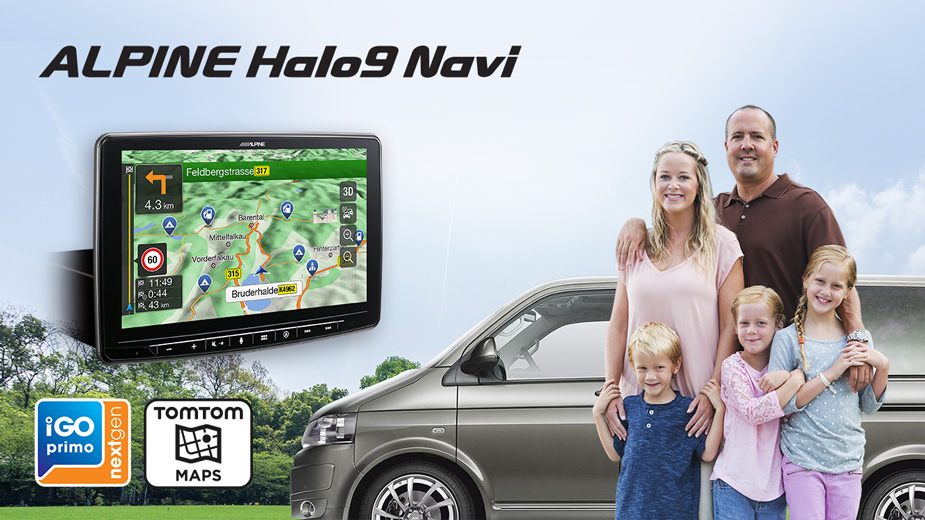 Alpine INE-F904D 1-DIN Navigationssystem mit 9-Zoll Touchscreen, DAB+, HDMI und Apple CarPlay /Android Auto 