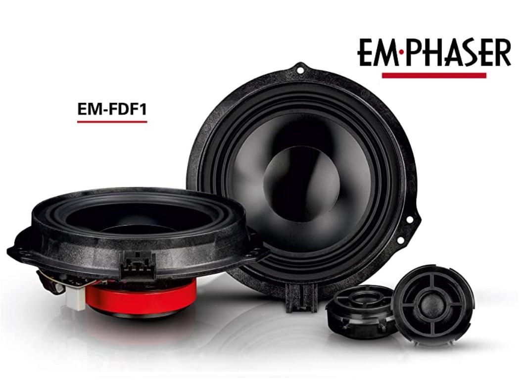 EMPHASER EM-FDF1 Plug & Play 2-Wege Kompo Lautsprecher System kompatibel mit Ford Transit und Transit Custom