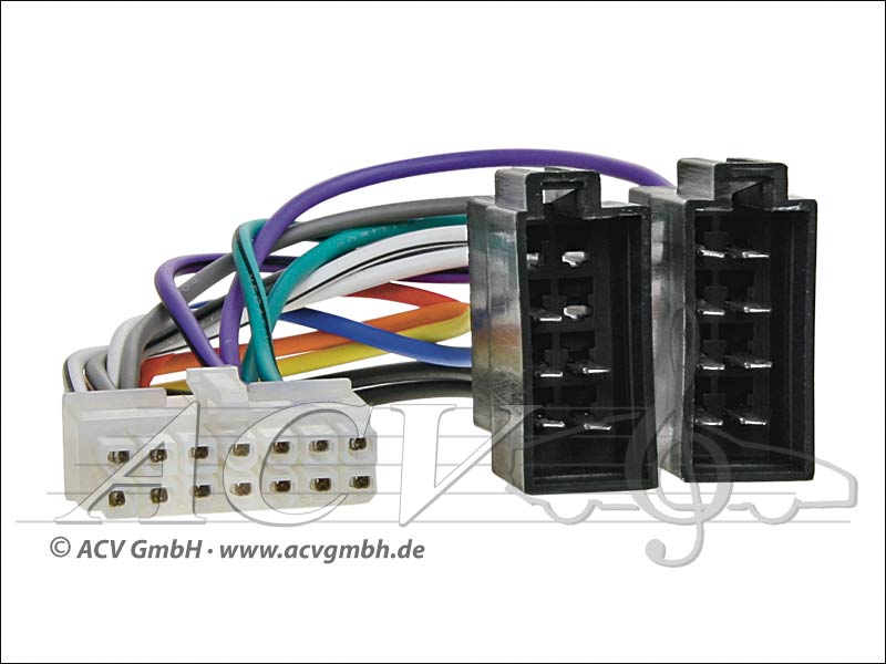 ACV 453 003 Pioneer Radio cable Radio brand -> ISO 