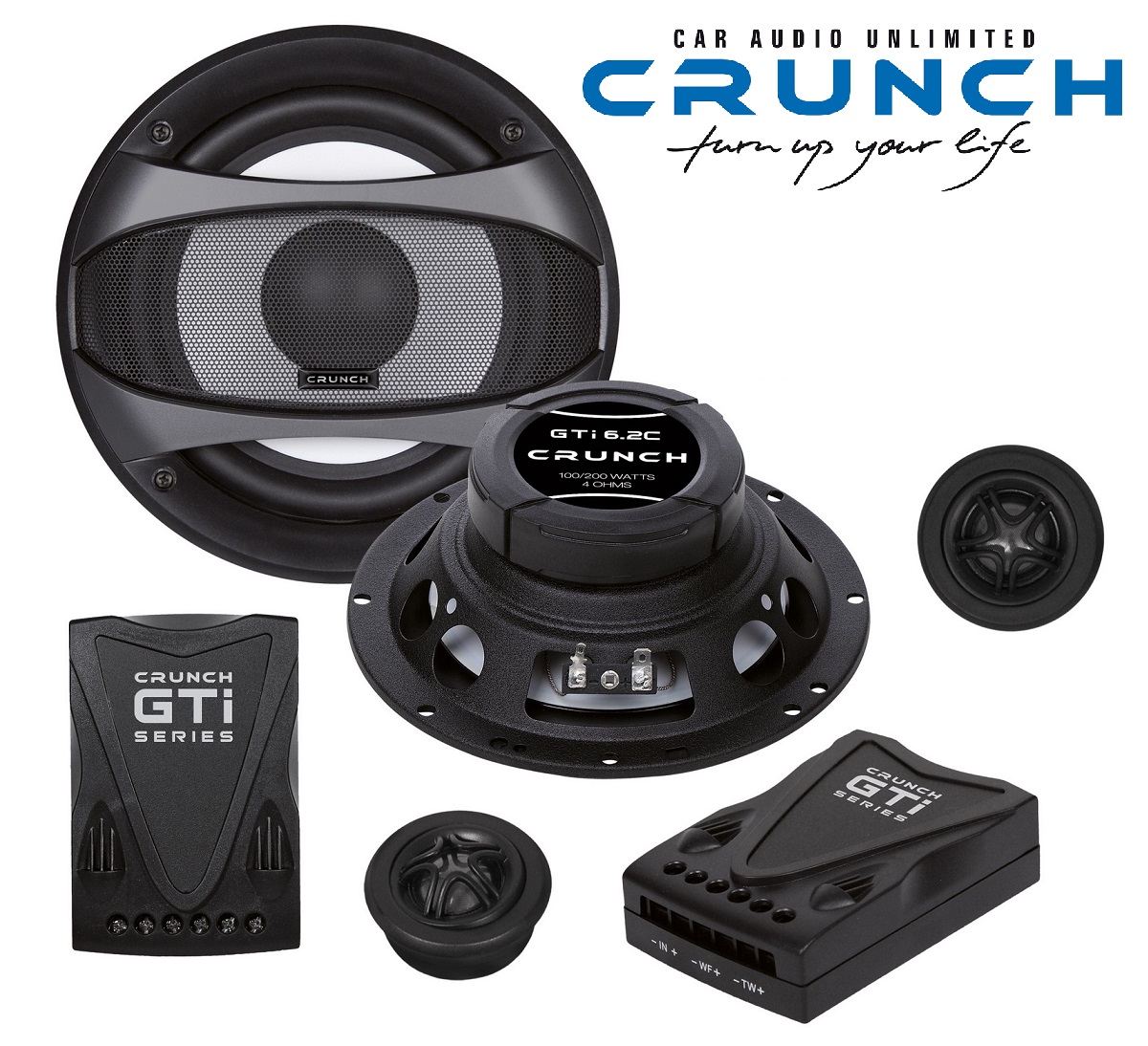 Crunch GTi6.2C 16,5 cm Component System 200 Watt