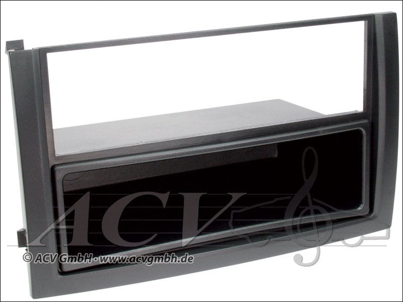 Radioblende Rubber Touch Skoda Fabia Doppel DIN schwarz