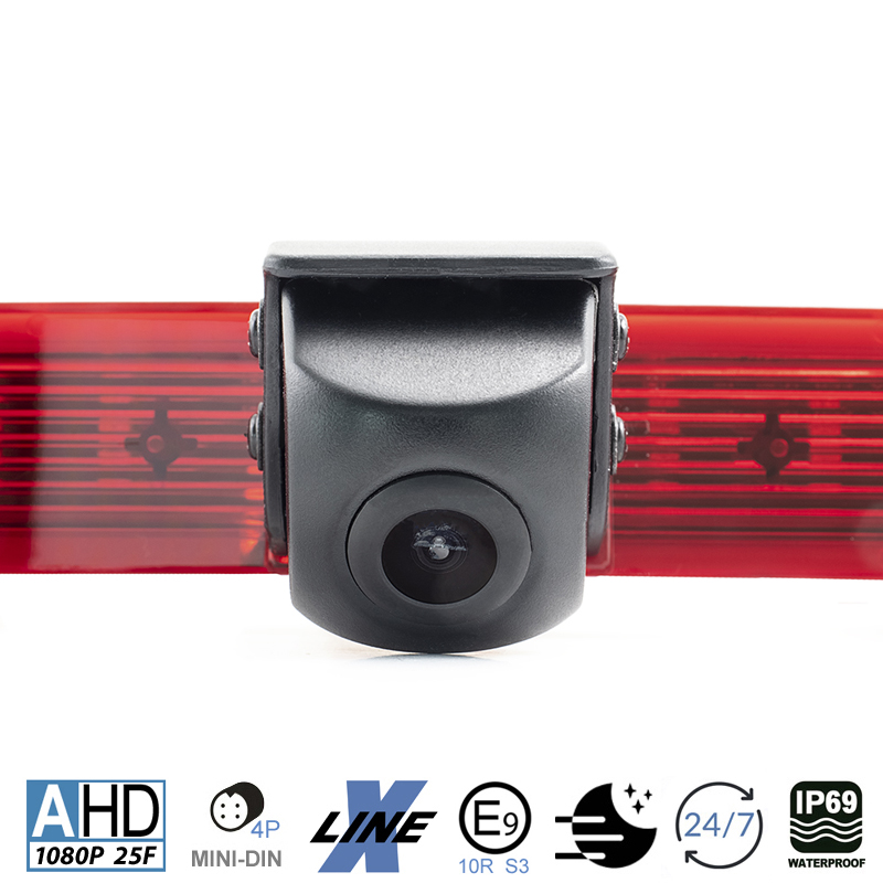AMPIRE KVA-BERLINGO Kamera (AHD) kompatibel mit Citroen Berlingo 3, Peugeot Rifter, Opel Combo E, Fiat Doblo, Toyota Proace City
