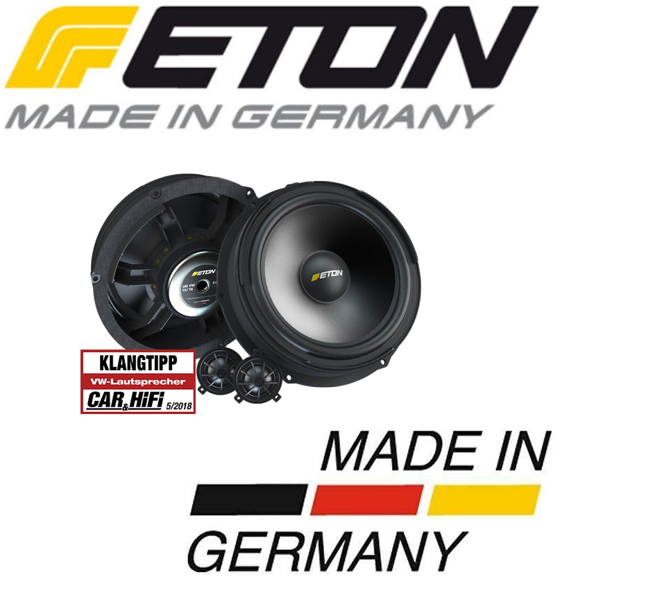 ETON UG VW T6 F2.1 20 cm Plug and Play 2-Wege Front Lautsprecher System für VW T6 