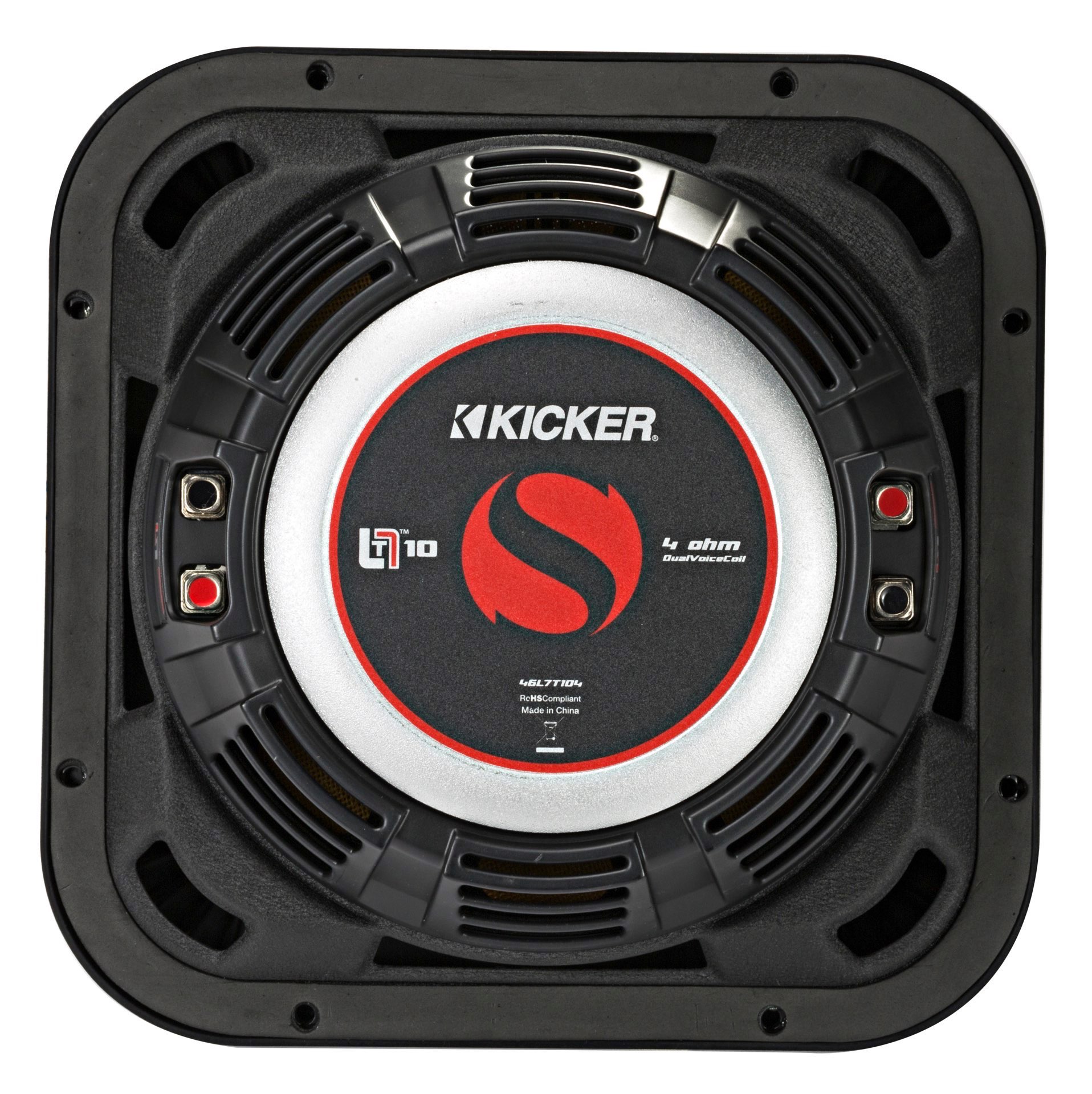 KICKER L7T104 10" Solobaric L7 Woofer Square 25cm Subwoofer FLAT 1000 Watt