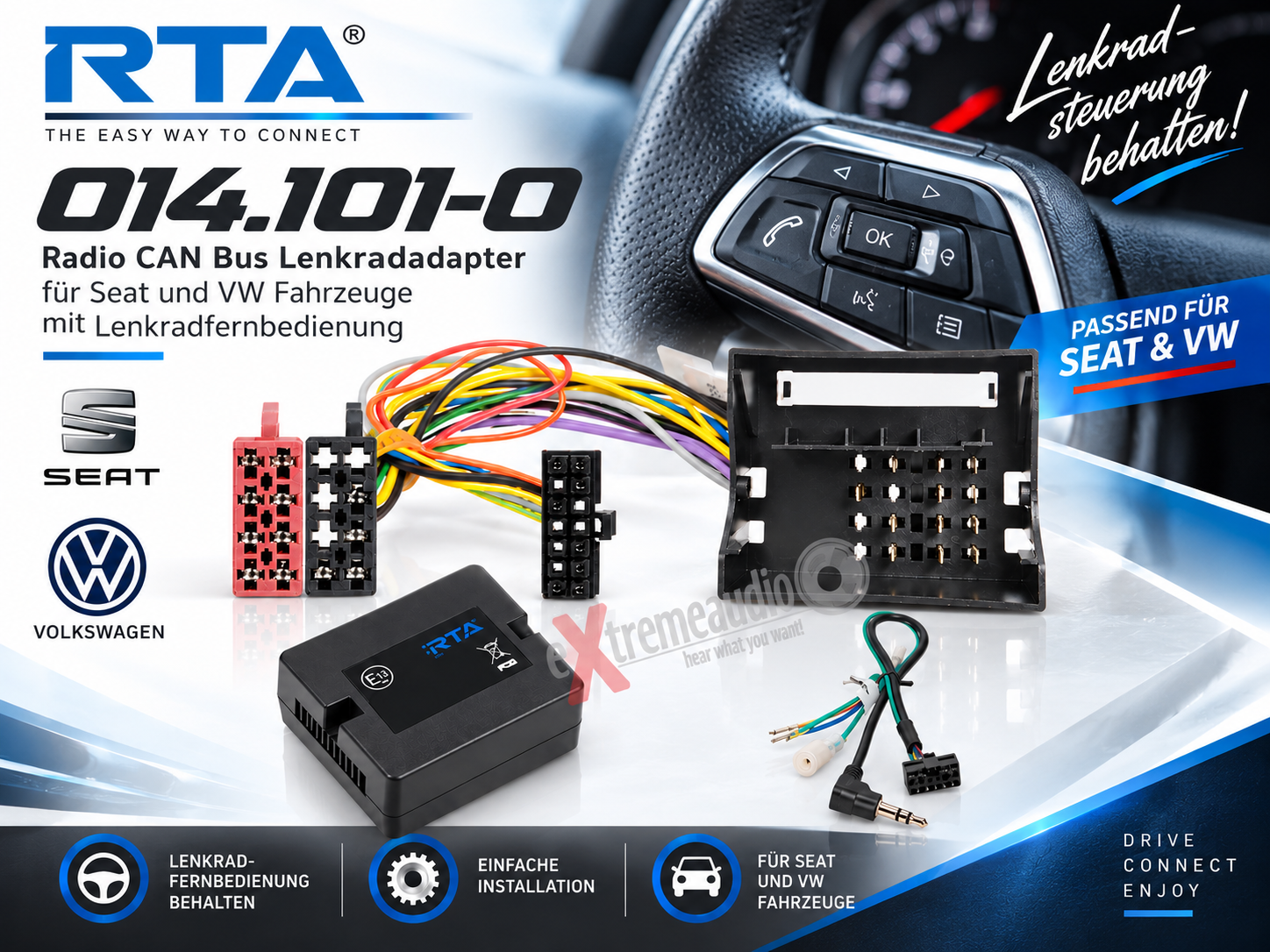 RTA 014.101-0 Adaptateur volant pour les modèles avec commande de bus CAN 