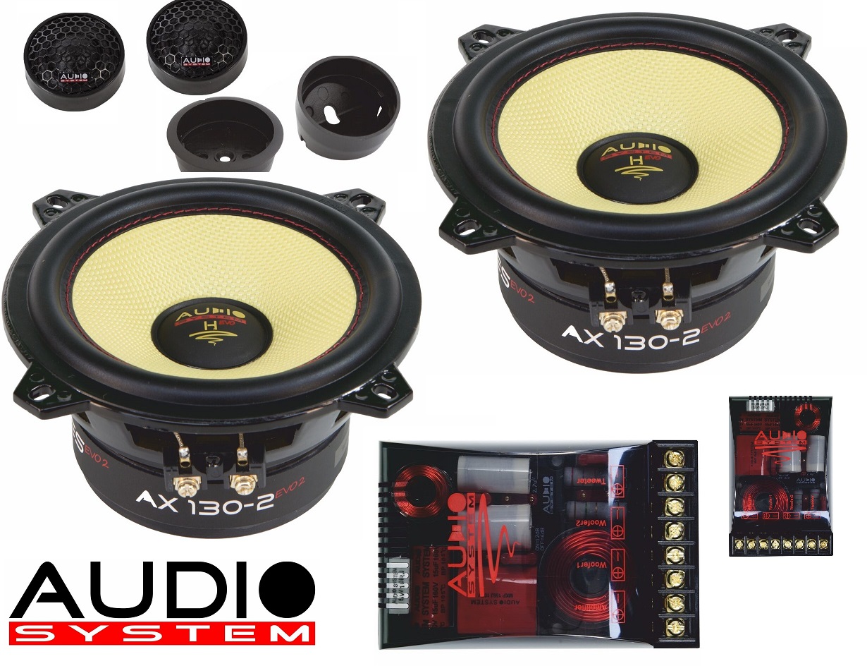 Audio System H 130 EVO 2 Helon SERIES 2-OHM 13cm 2-Wege System EXTREM KICKBASS Lautsprecher