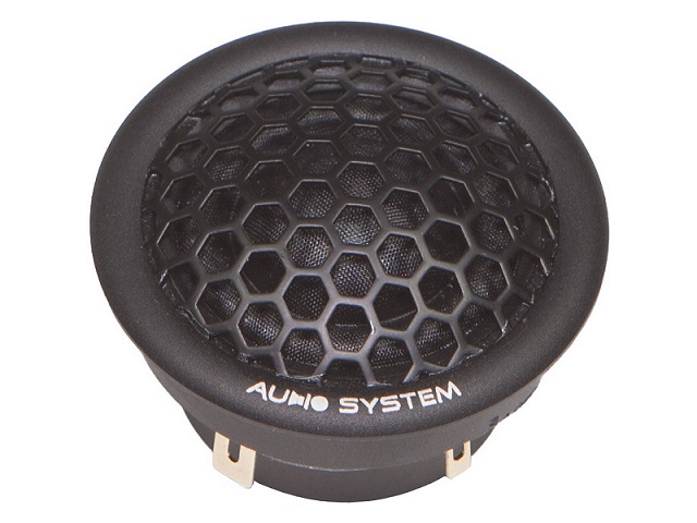 AUDIO SYSTEM HS 25 DUST Hochtöner 1 Paar Tweeter 22 mm Gewebe-Neodymhochtöner mit Aluflansch 