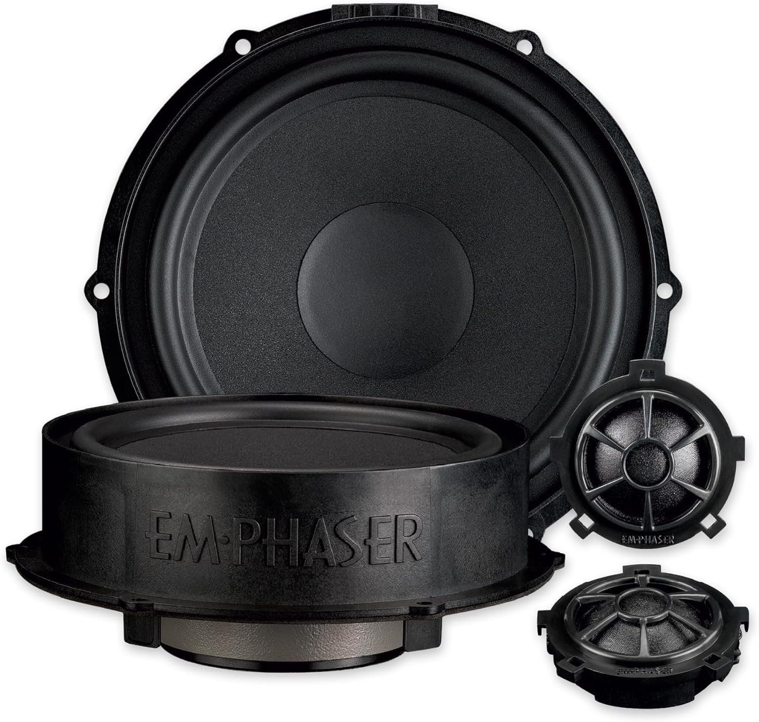 EMPHASER EM-VWFX180 Plug & Play 18 cm (7“) 2-Wege Kombo Lautsprecher Set kompatibel mit VW, Seat, Skoda, Soundsystem für Tür Einbau