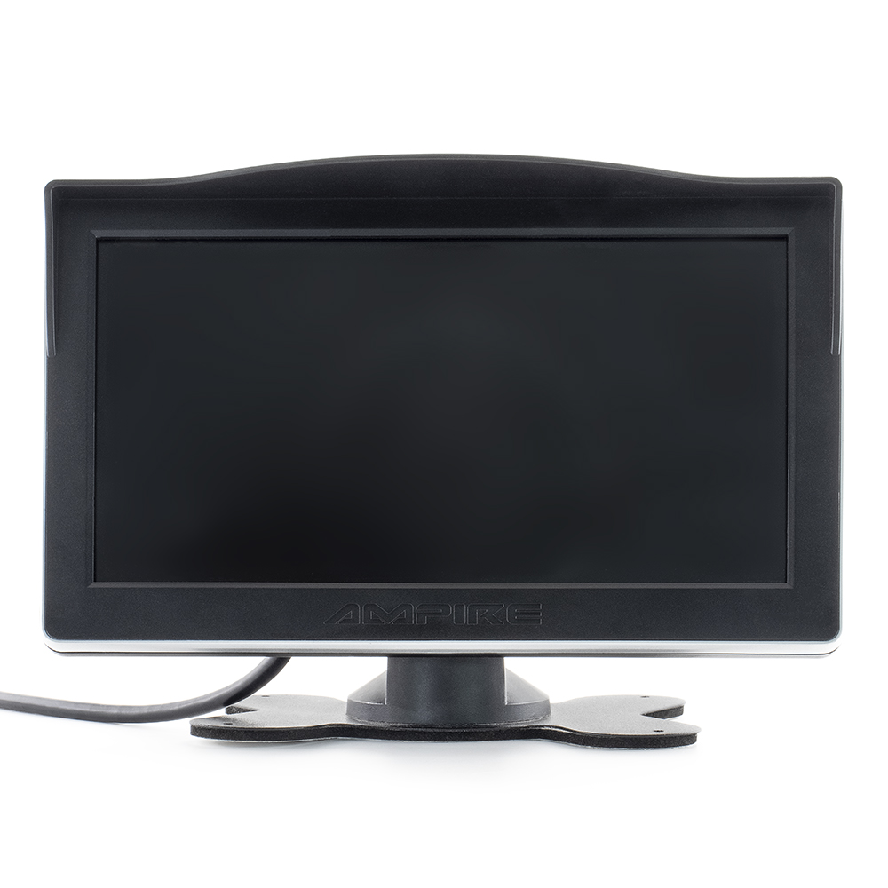 AMPIRE RVM071 TFT Monitor 17,8cm (7") mit 2 Kameraeingängen, Aufbaumonitor 