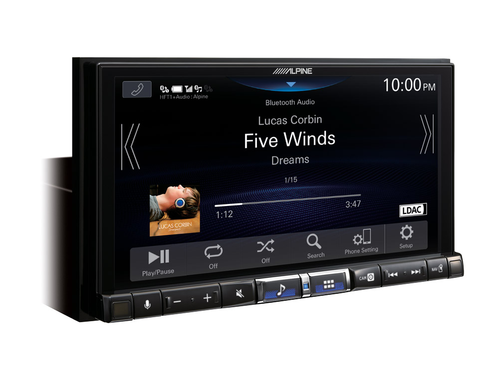 Alpine iLX-705D 2-DIN-Autoradio und Digital Media Station mit 7-Zoll-Touchscreen, DAB+, Apple CarPlay und Android Auto