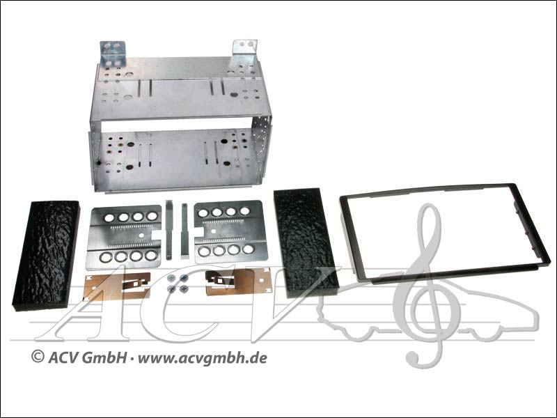 Double-DIN installation du kit Kia Carnival II 2006 -> 