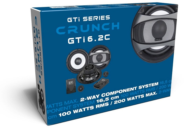 Crunch GTI6.2C 16,5 cm (6.5") 2-Wege Komponenten-System Lautsprecher 200 Watt