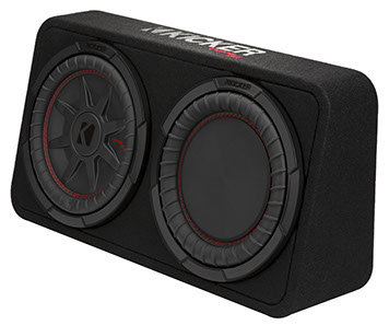 Kicker TCWRT102-48 Subwoofer 10” (25 cm) Subbox mit 10" Passiv-Membran 800 Watt