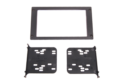 RTA 002.224-0 Double DIN mounting frame, black ABS version