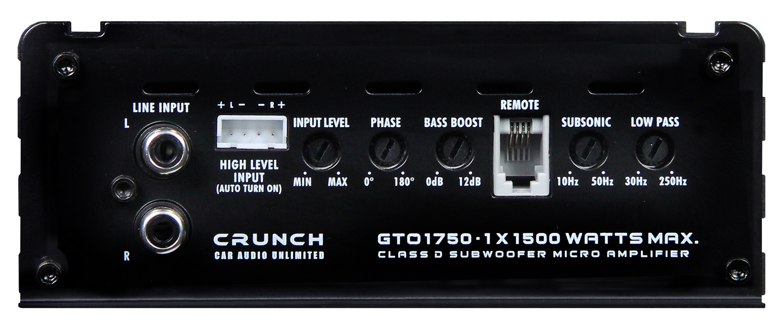 Crunch GTO1750 Digital Monoblock 1-Kanal Verstärker Endstufe Amplifier 750 Watt RMS