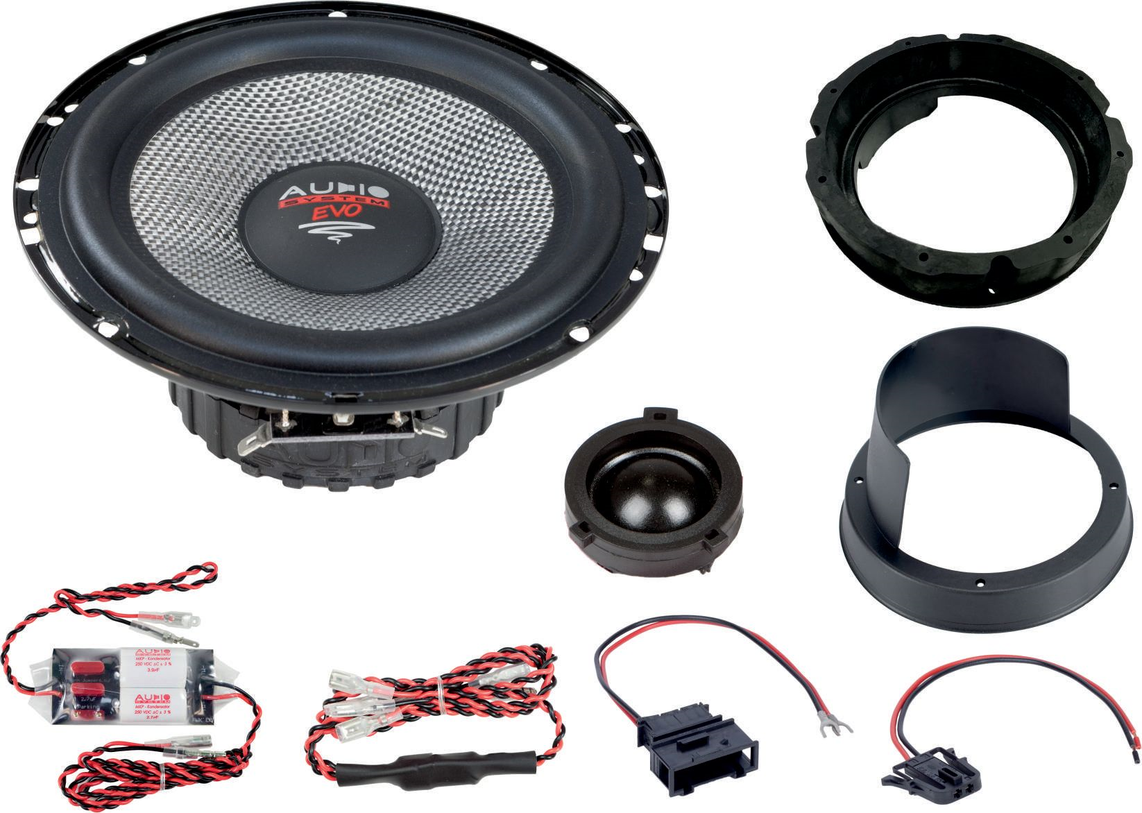 Audio System XFIT VW BORA EVO 2 Lautsprecher 165 mm 2-Wege VW BORA Compo System 