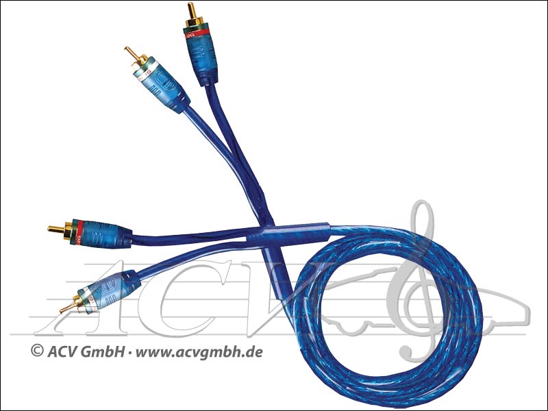 ACV 30.4950-500 cavo RCA trasparente 5,00 m 2 canali 