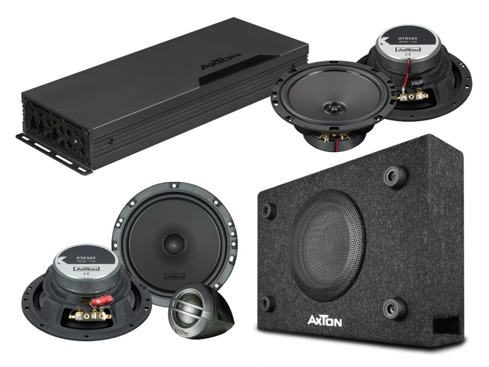 Axton Paket - A601 Digital Verstärker + ATC165 Kombo + ATC165 Koax Lautsprecher + ATB120 Bassreflex-Subwoofer