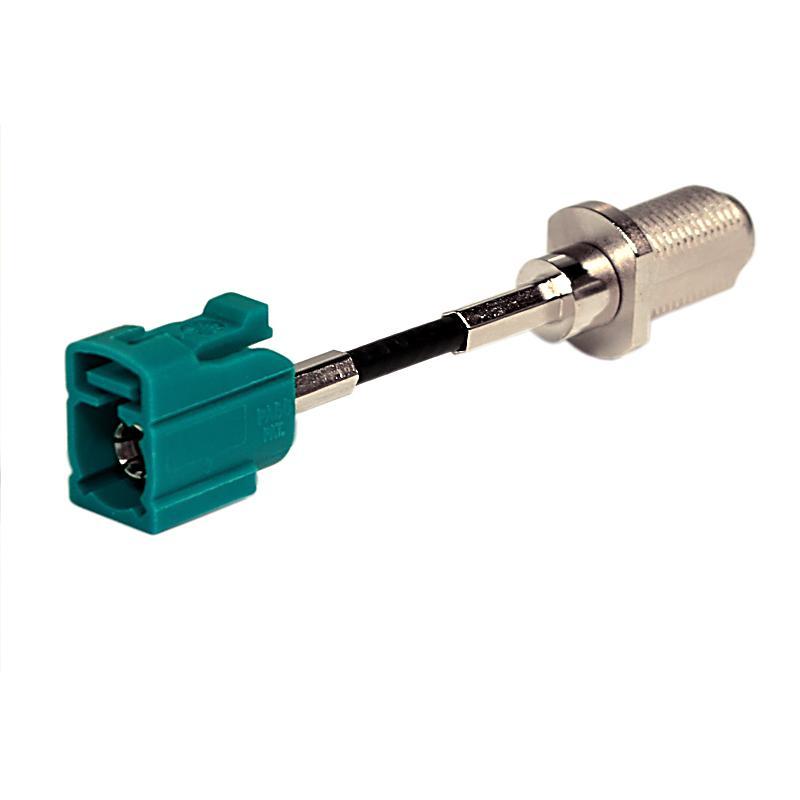 Ampire ANT-F-FAKTRA Antennenadapter F-Buchse auf FAKRA Stecker Antennen Adapter DVB-T