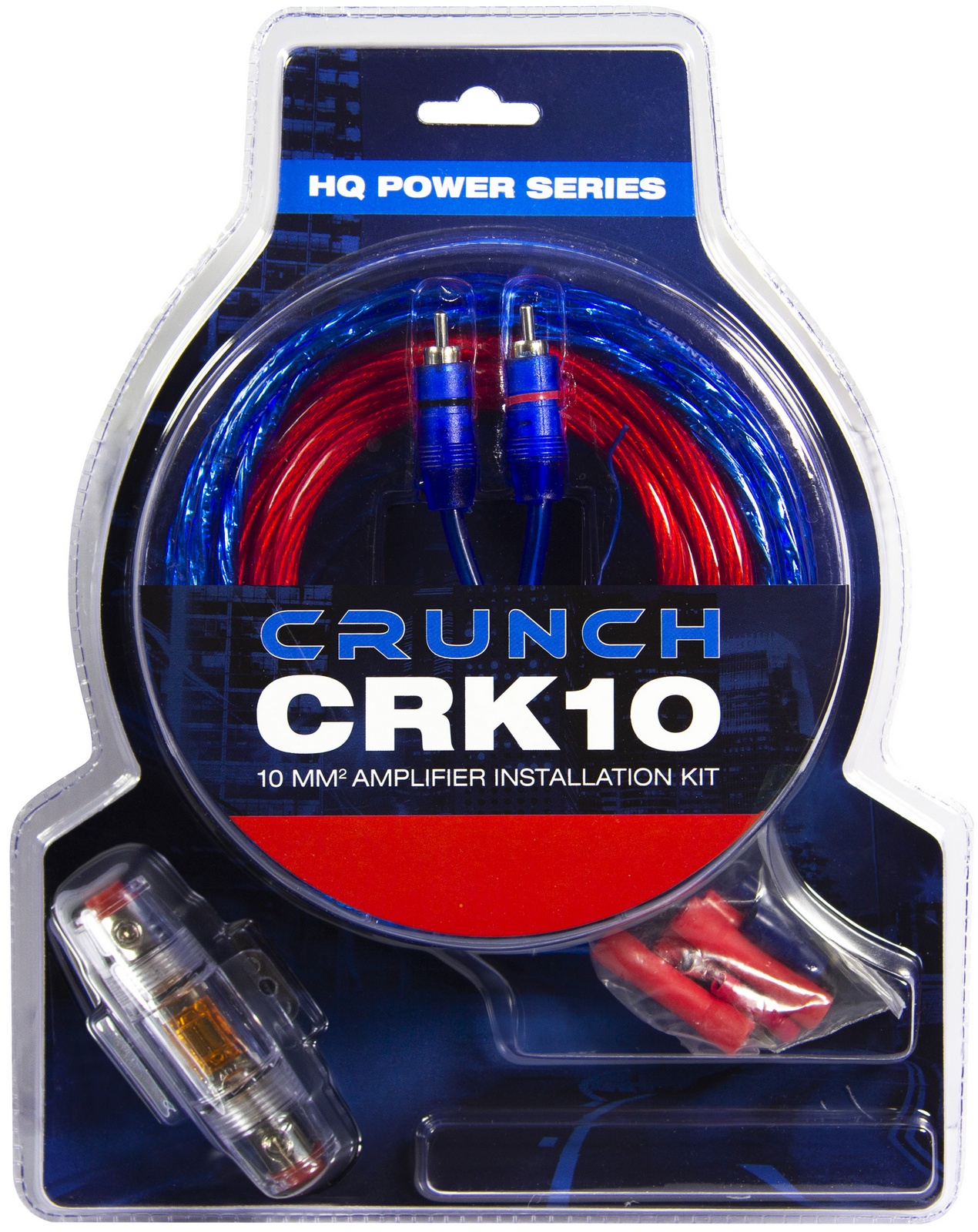 CRUNCH CRK10 Kabelkit 10 mm² Verstärker Kabelkit Anschlußset AMPs