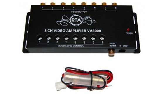 RTA 010.025-0 Le signal vidéo des amplificateurs de distribution , entrée vidéo 1 x RCA ( RCA ) Sortie 8 x RCA