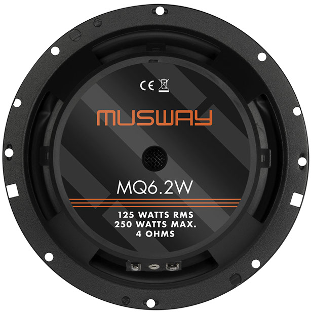 MUSWAY MQ-6.2W Woofer Kickbass Mitteltöner Lautsprecher 16,5 cm 6.5” - 1 PaarR