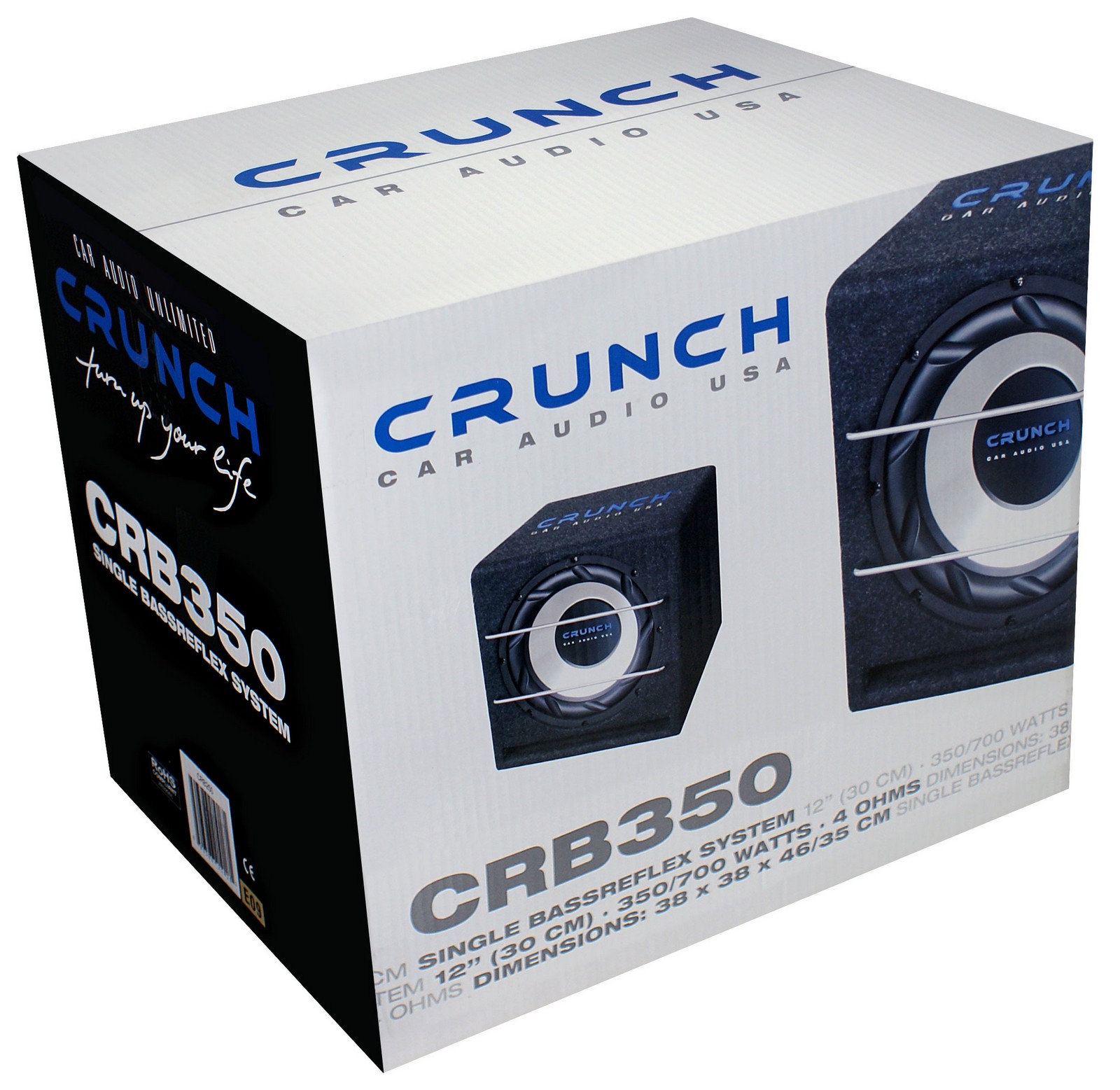 Crunch CRB-350 30cm bass reflex 700 Watt CRB350 
