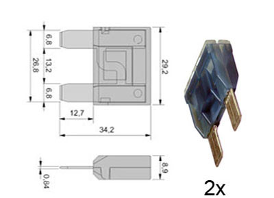 RTA 154.203-0 Maxi blade fuse, 50A red