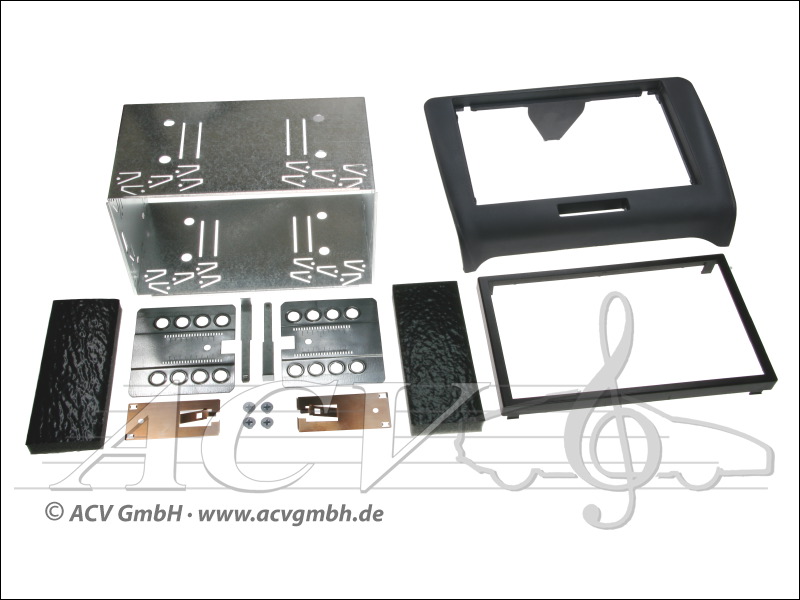 Double-DIN installation du kit caoutchouc Touch Audi TT (8J) 2006 - 