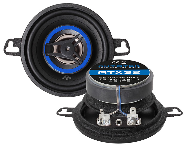 Autotek ATX-32 8,7 cm (3.5”) 2-Wege Koaxial Lautsprecher 90 Watt 1 Paar