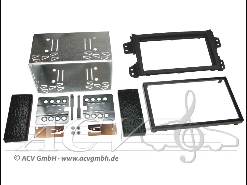 Double-DIN installation kit Opel Agila B, Suzuki Splash 2008 -> 