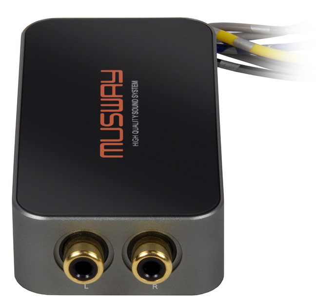 MUSWAY HL2 (v2) High Low Converter Einschaltsignal wird generiert (Remote Out) High to Low Adapter