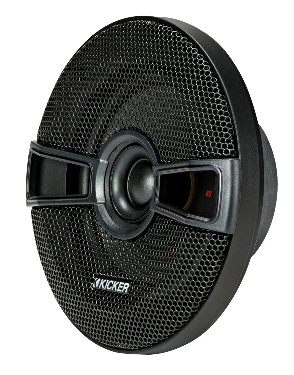 KICKER KSC504 Koax 13 cm Koaxial-Lautsprecher Paar, mit Grill 150 Watt