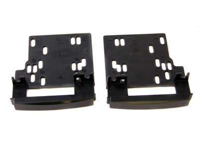 RTA 002.050-0 Support for double-DIN radios, black ABS