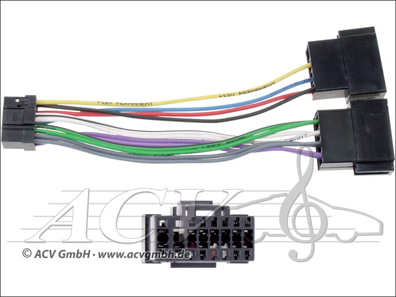 ACV 456 007 Sony Radio cable Radio brand -> ISO 