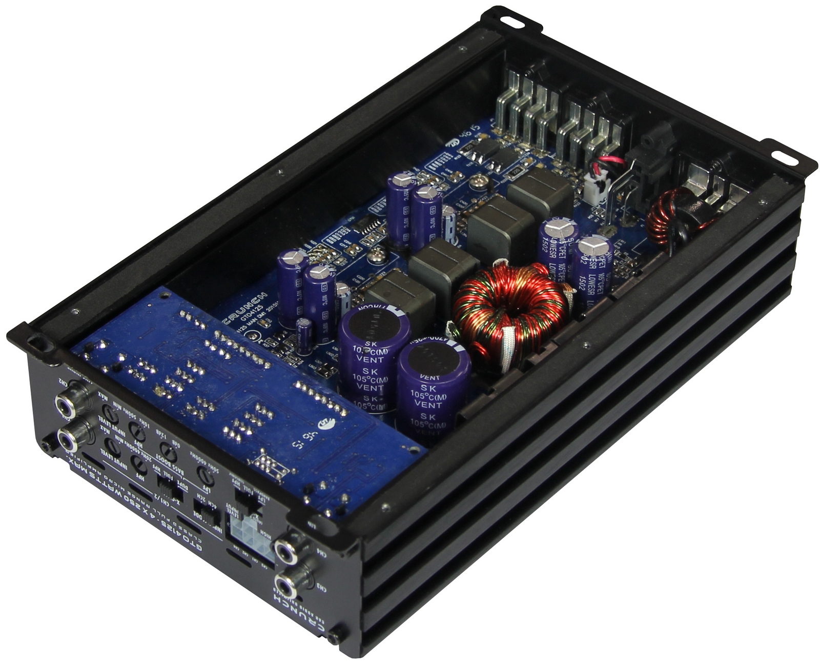 Crunch GTO-4125 4-Kanal Verstärker Endstufe Amplifier 500 Watt RMS