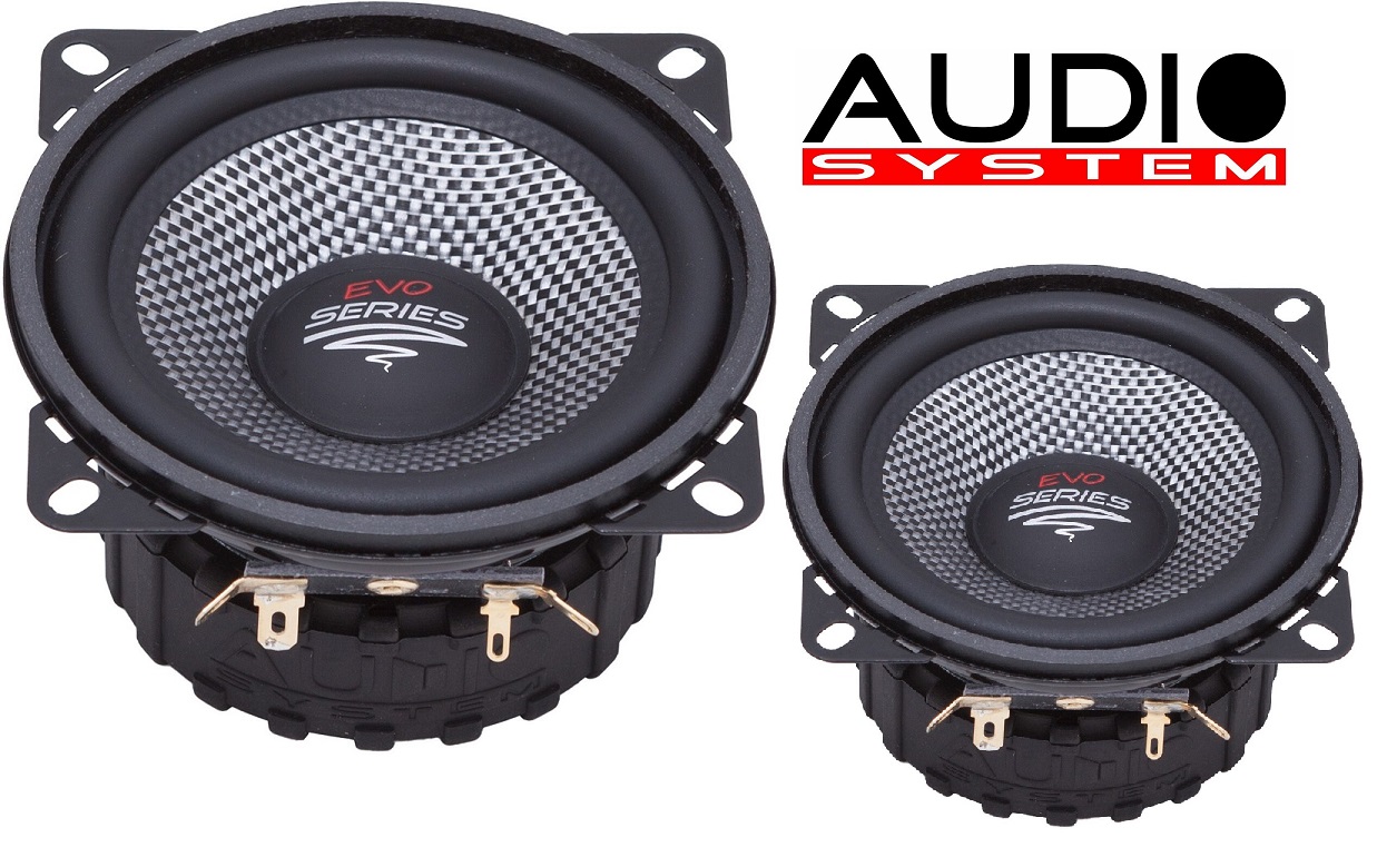 AUDIO SYSTEM AS 100 EVO Tief / Mitteltöner / Midrange Lautsprecher 1 Paar 10cm