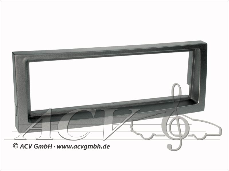 1-DIN radio bezel Citroen C5 2005 ->, Peugeot 407 anthracite 