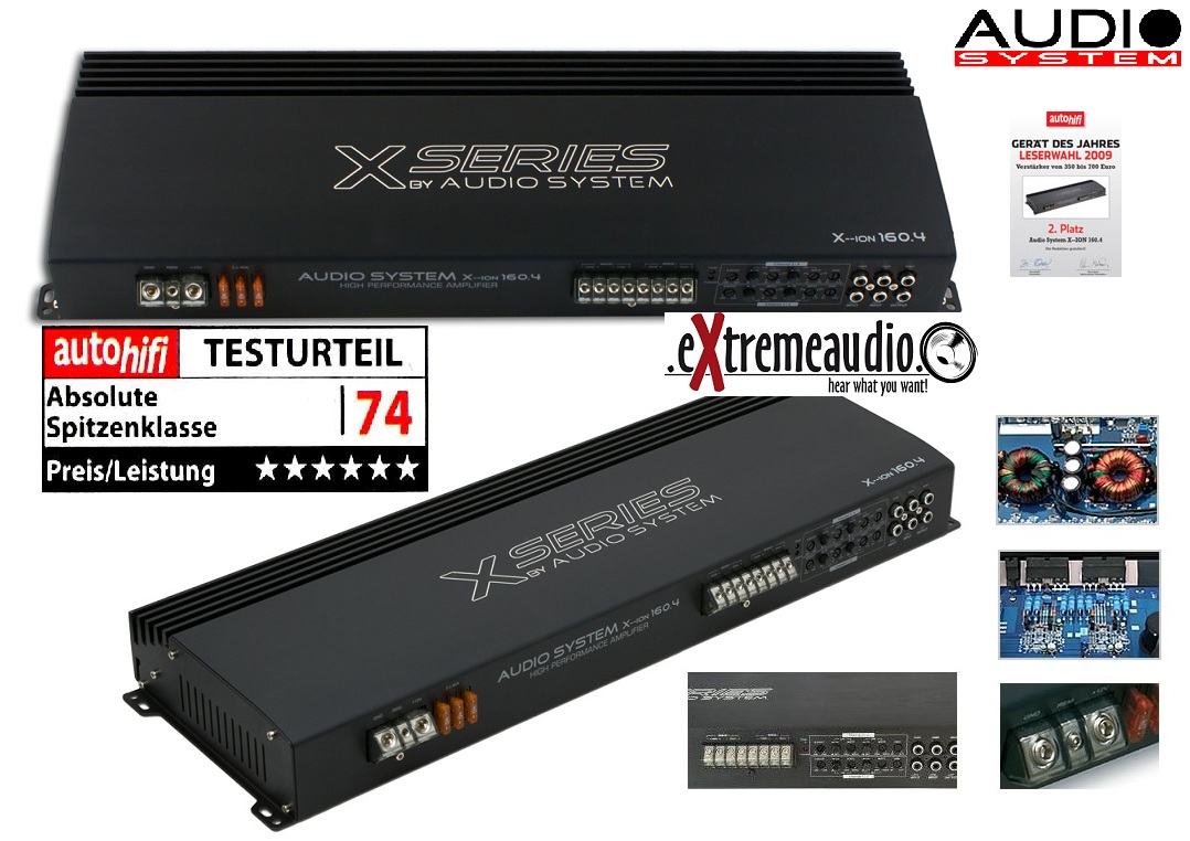 Audio System X - XION160.4 ion 160.4 4-channel amplifier 