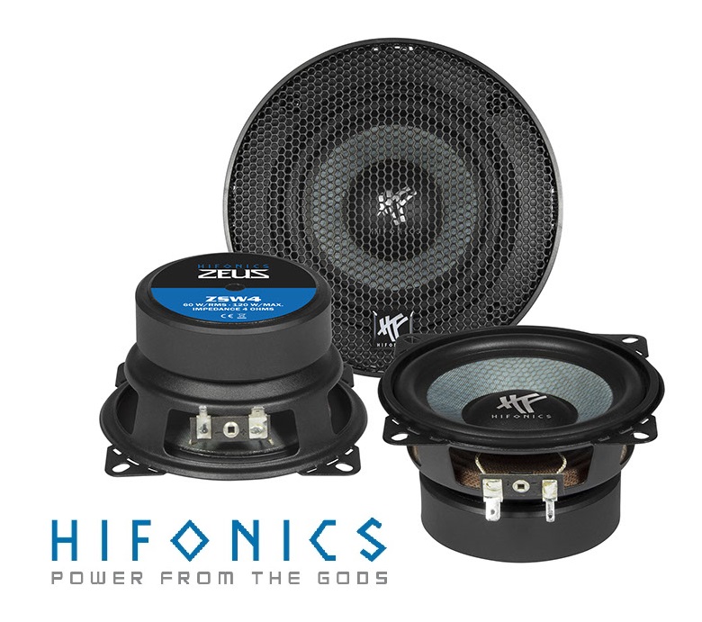 HIFONICS ZSW4 10 cm (4") Kickbass Tief Mitteltöner Woofer Midrange Lautsprecher 120 Watt, 1 Paar